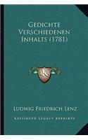 Gedichte Verschiedenen Inhalts (1781)