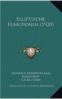 Elliptische Funktionen (1920)