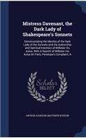 Mistress Davenant, the Dark Lady of Shakespeare's Sonnets