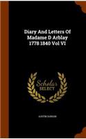 Diary And Letters Of Madame D Arblay 1778 1840 Vol VI