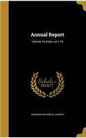 Annual Report; Volume 10, Index vol 1-10