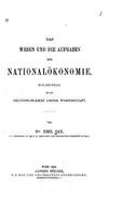wesen und die aufgaben der nationalökonomie