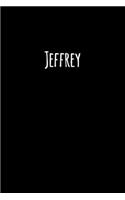 Jeffrey: Clean Personalized Lined Notebook / Journal Gift, 120 Pages, 6x9, Soft Cover, Matte Finish, Perfect Gift for Jeffrey