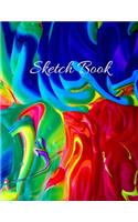 Sketch Book: Large Artistic Creative Colorful Notebook for Drawing, Writing, Painting, Sketching or Doodling - Gift Idea for Artists, Students and Kids: 8.5"x11"