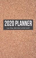 2020 Cork Daily Planner: Hourly Appointment Diary Agenda for Work with Notes & To Do List (Daily Hourly Layout - 1 Jan / 31 Dec - 8.5x11")