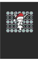 Ugly Christmas Donkey: Blank Lined Notebook (6" x 9" - 120 pages) Christmas Themed Notebook for Daily Journal, Diary, and Gift