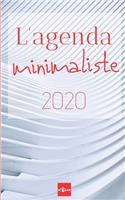 L'agenda minimaliste 2020: planificateur mensuel à cases avec 2 pages libres et lignées pour chaque mois - vue fluide en double page avec blocs et puces - calendrier rapide en