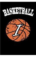 I Monogram Initial Basketball Journal