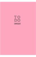 To Do Checklist: To Do Journal with Checkboxes for Daily Tasks and Staying Organized Soft Pink