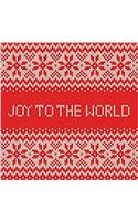 JOY TO THE WORLD RED KNIT PATTERN