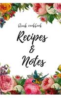Blank Cookbook Recipes & Notes