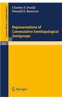 Representations of Commutative Semitopological Semigroups