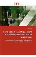 L Induction Statistique Dans Le Mod�le Dea Avec Inputs Quasi-Fixes: (Omn.Univ.Europ.)