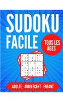 SUDOKU FACILE Tous Les Âges - Adulte - Adolescent - Enfant