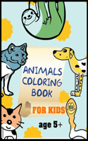 animals coloring book for kids age 5+
