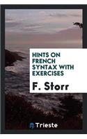 Hints on French Syntax with Exercises