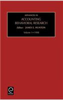 Advances in Accounting Behavioral Research