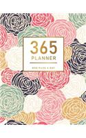 365 Planner One Page A Day: Flower Cover 2020 Calendar Time Schedule Organizer for Daily Diary One Day Per Page 365 Days Appointment Book 7.00am - 9.30pm Yearly Journal Dated B