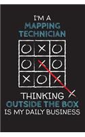 I'm a MAPPING TECHNICIAN: Thinking Outside The Box - Blank Dotted Job Customized Notebook. Funny Profession Accessories. Office Supplies, Work Colleague Leaving Gift, Co-Work