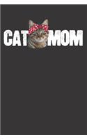 Cat Mom Mothers Day Notebook Journal: Cat Mom Mothers Day Notebook Journal Gift Dot Grid 6 x 9 120 Pages