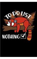 To Do List - Nothing