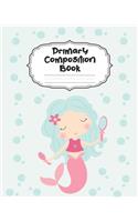 Mermaid Primary Composition Book: Beautiful Water Mermaid Primary Composition Notebook Story Paper Journal - Dotted Midline and Picture Space for Grades K-2 - Large Dashed Midline An