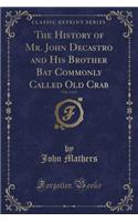 The History of Mr. John Decastro and His Brother Bat Commonly Called Old Crab, Vol. 1 of 2 (Classic Reprint)