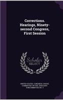 Corrections. Hearings, Ninety-Second Congress, First Session