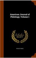 American Journal of Philology, Volume 1