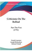 Criticisms On The Rolliad