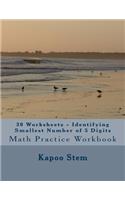 30 Worksheets - Identifying Smallest Number of 5 Digits