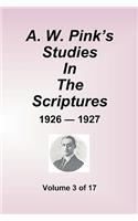 A.W. Pink's Studies in the Scriptures - 1926-27, Volume 3 of 17