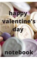 Happy valentine's day notebook