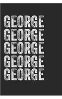 Name GEORGE Journal Customized Gift For GEORGE A beautiful personalized: Lined Notebook / Journal Gift, Notebook for GEORGE,120 Pages, 6 x 9 inches, Gift For GEORGE, Personal Diary, GEORGE, Personalized Journal, Family No