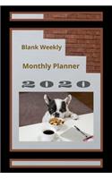 Blank Weekly Monthly Planner 2020