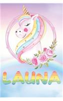 Launa: Want To Give Launa A Unique Memory & Emotional Moment? Show Launa You Care With This Personal Custom Named Gift With Launa's Very Own Unicorn Custom