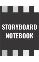 Storyboard Notebook: 16:9 - 8.5 x 11 US Letter - 120 Pages - 3 Panel Page Blank Storyboard Notebook for Directors, Animators, Movie Filmmakers, Playwrights, Advertisers 