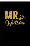 Mr. Watson: Personalized Engagement & Pre Wedding Gift - Mr. & Mrs. Wedding Notebook and Organizer for Bride to Be and Groom To Be Matching Present