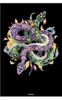 Notebook: Snake Yin Yang Journal King Cobra Reptile Composition Book Viper Gift