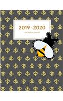 2019 - 2020 Teacher Planner: Black Honey Bees: Weekly and Monthly Academic Teacher Planner, Organizer & Diary 100 Pages