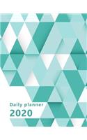 Daily Planner 2020: Large, 1 day per page. Daily Schedule, Goals, To-Dos, Assignments and Tasks. Includes Gratitude section, Meal planner, Mood and Water intake tracker
