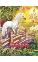 Unicorn Coloring Book: An Adult Coloring Book with Magical Animals, Cute Princesses, and Fantasy Scenes for Relaxatio