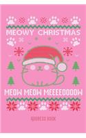 Meowy Christmas: Cat Miau- Phone & contact book -All contacts at a glance - 120 pages in alphabetical order / size 6x9 (A5)