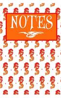 ORANGE DRAGON - a lined journal