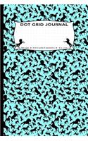Dot Grid Journal: Unicorns all over pattern, Dot Grid Journal flexible precise journaling or easy drawing, games, connecting boxes, tables, planner, to do list, .2 in