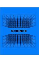 Blue Science Abstract Notebook