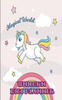 Unicorn Diet Planner: 6 X 9 Unicorn Diet Planner Pretty Unicorn Notebook to Track Your Meals & Weight Loss Journey