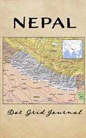 Nepal Dot Grid Journal: Softcover Travel Journal, Notebook and Planner for Travelers, Nepal Map Cover