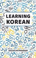 Learning Korean Journal and Notebook