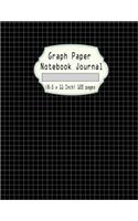 Graph Paper Notebook Journal: 1/4 Squared Graphing Paper Blank Quad Ruled: Graph, Coordinate, Grid, Squared Spiral Paper for write drawing note Sketch, Large Size (8.5 x 11 Inch)